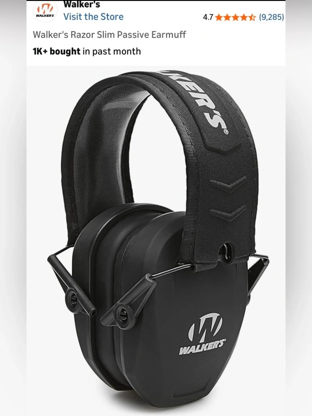 Walker's Razor Slim Passive Earmuffs - Picture 6 of 6
